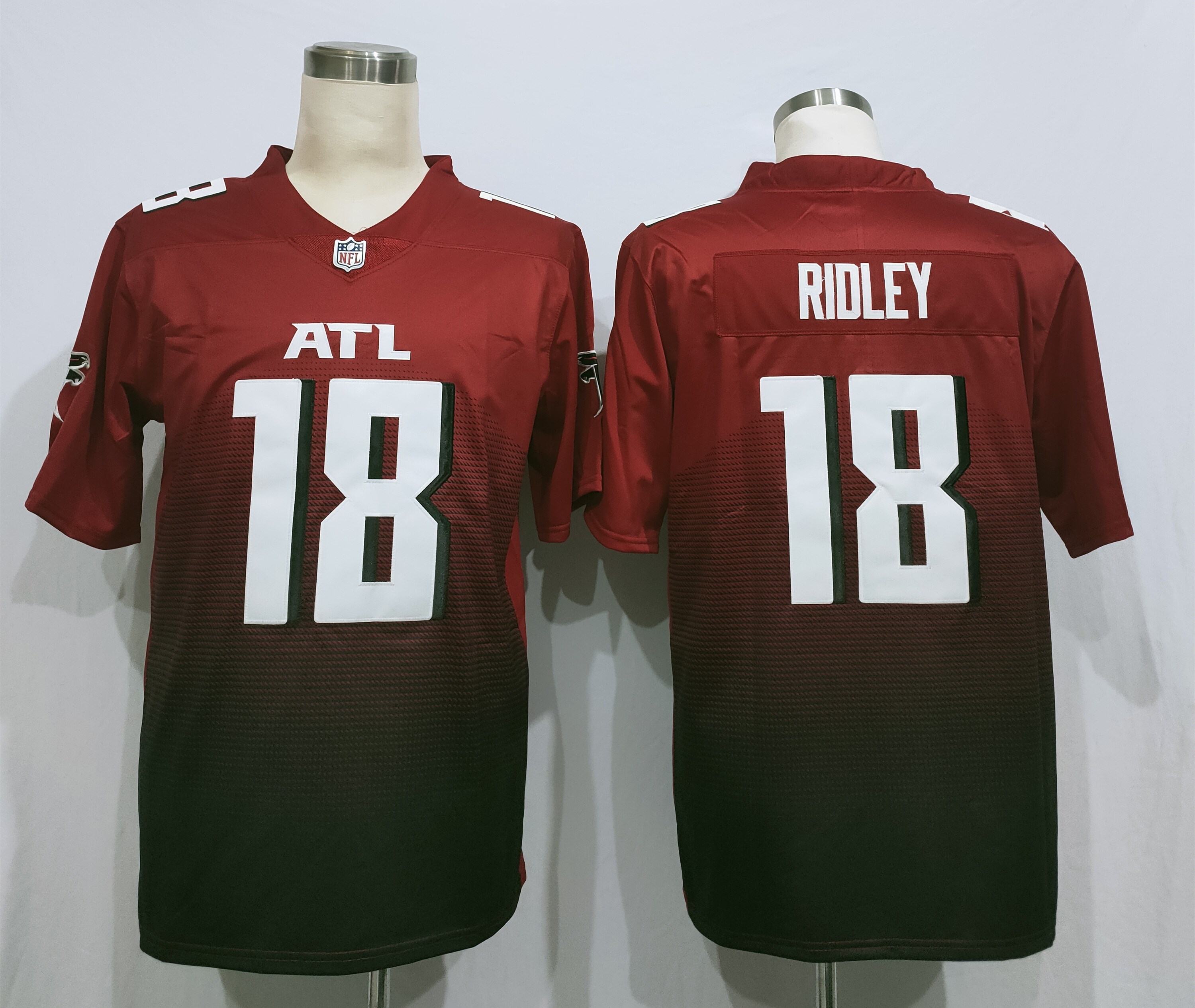 Men's Atlanta Falcons Calvin Ridley #18 Red 2nd Alternate Jersey